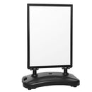 Panneau stop-trottoir mobile avec réservoir d'eau Noir