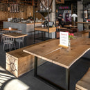  Porte-affiche avec support en T noir