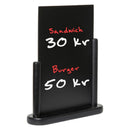 Tableau ardoise de table noir