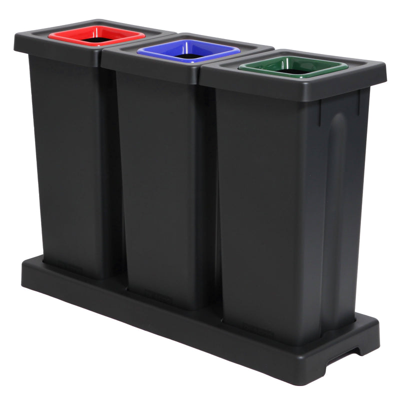 Châssis Triple pour conteneur à déchets 3x 53 litres