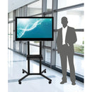 Ultra Slim TV Standaard met Wielen 40-49 Inch Zwart