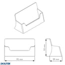 Porte-cartes de visite en acrylique format horizontal