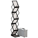 Porte-Brochures Pliable Zigzag Noir