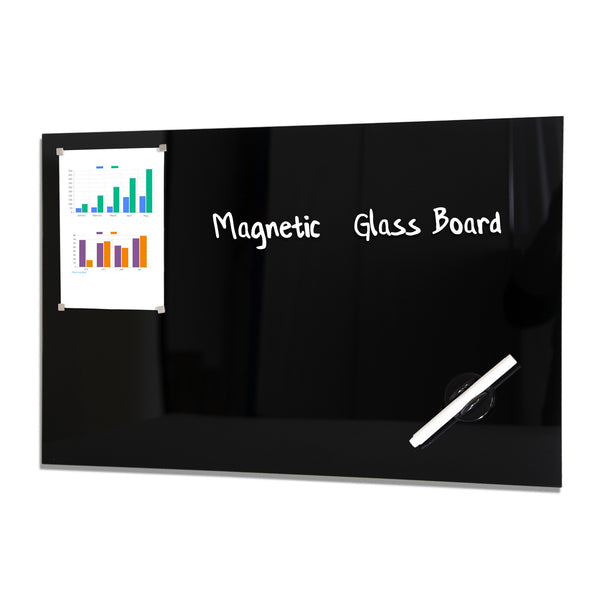 Glassboard magnetisch Zwart