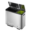 EKO Ecocase Recycler Double Pedaalemmer 30+15 Litre