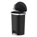 EKO Hana Halfronde Pedaalemmer 55 Liter Zwart