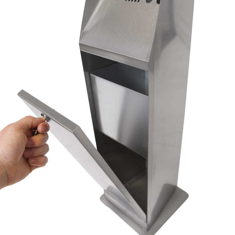 Vrijstaande Asbak Buiten RVS 4,4 Liter