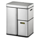EKO Mirage Plus Prullenbak avec Sensor Recycler 30+15+15 Litre