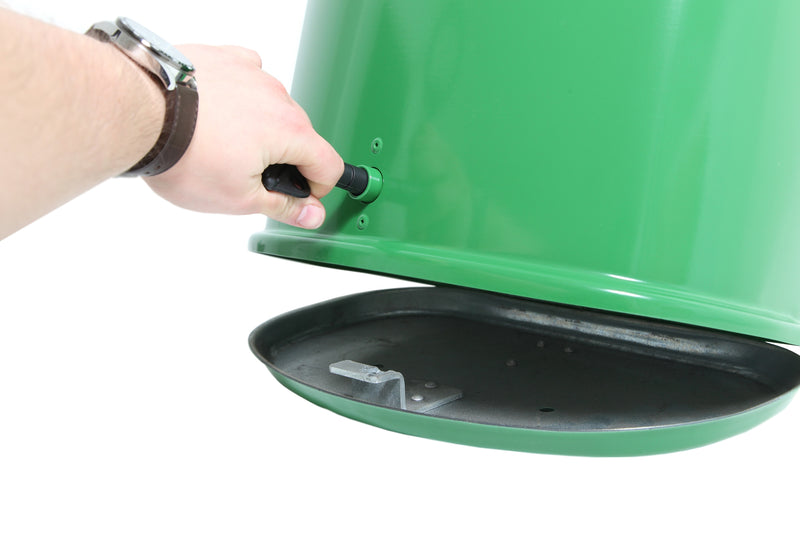 Metalen Buitenafvalbak 45 Liter Groen