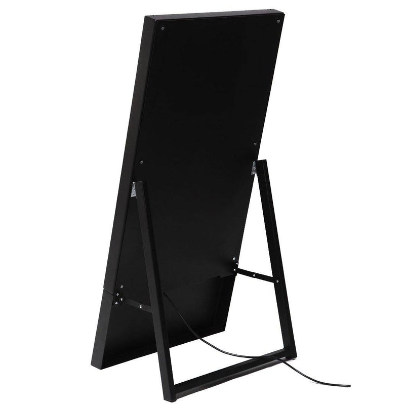 Stoepbord ''Modern digital line'' Zwart 43inch - Displayshop.nl