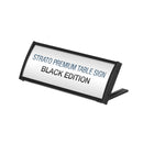 Porte-nom de bureau Premium Noir 56x150mm
