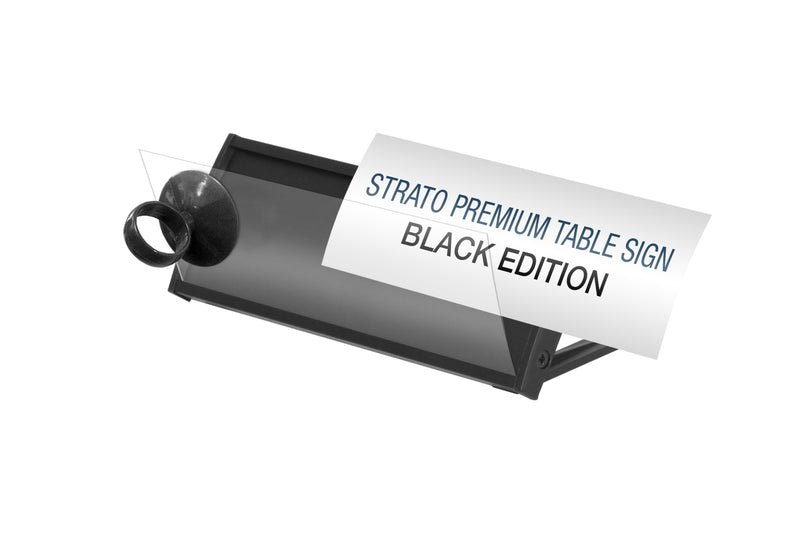Porte-nom de bureau Premium Noir 56x150mm