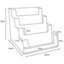 Porte-cartes de visite en acrylique à 4 compartiments