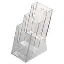 Porte-Brochures en acrylique à 3 compartiments pour table et comptoir