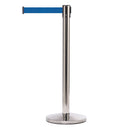 Afzetpaal met Trekband 490cm Chroom