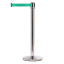 Afzetpaal met Trekband 300cm Chroom