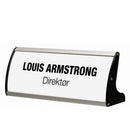 Porte-nom de bureau en métal