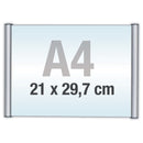 Plaque de porte bureau | Plaque de porte | Plaque murale avec profil à clip