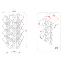 Présentoir à Brochures en rotation A6 pour table et comptoir - 24 compartiments