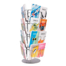 Présentoir à Brochures en rotation A6 pour table et comptoir - 24 compartiments