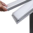 Présentoir de menu magnétique pour extérieur avec panneau pour logo 2xA4