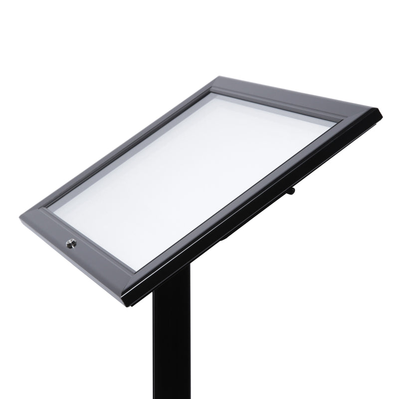 Présentoir de menu LED extérieur 2xA4 noir