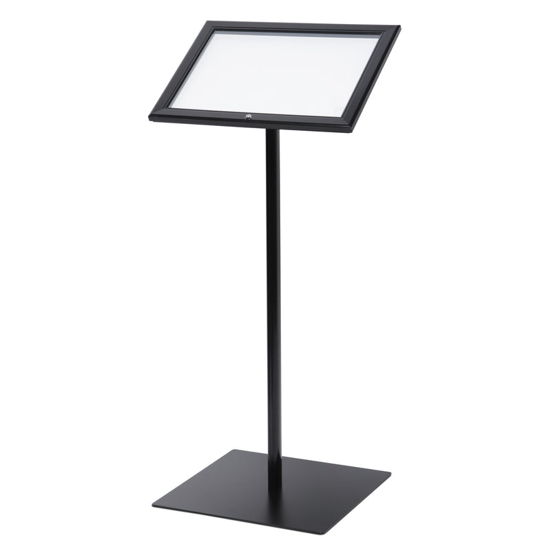 Présentoir de menu LED extérieur 2xA4 noir