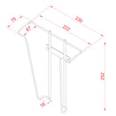 Porte-brochures mural A4 - 1x